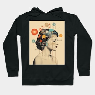 Aquarius collage art astrology Hoodie